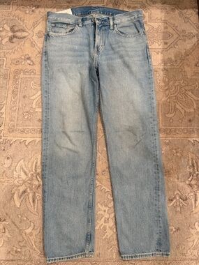 H&M Men’s Relaxed Fit Jeans 32x32 Light Wash Denim